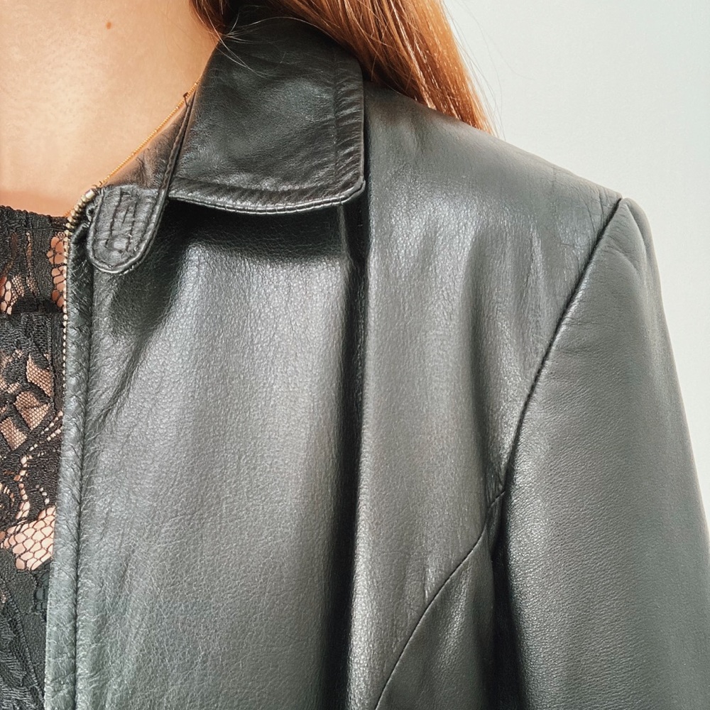 Wilson’s vintage cropped leather jacket